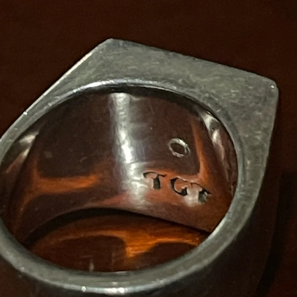 The Great Frog Skull Shield Silver Ring size 6.5 - Picture 3 of 6